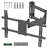 Suptek 30' Full Motion TV Mount for 32-82' TVs, 132 lbs max, VESA 600x400mm. Swivel, tilt & Corner fit. Heavy Duty for LED/OLED/QLED. Model MA1078M