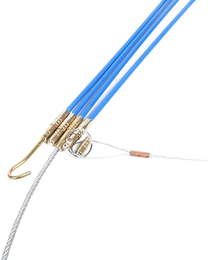 10pcs 13inch Fiberglass Wire Running Kit Wall Cable Wire Fishing Rod