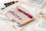 Faber-Castell uni-ball 186829 - Zestaw markerów POSCA, 20 sztuk, w tym instrukcja do 3 projektów DIY