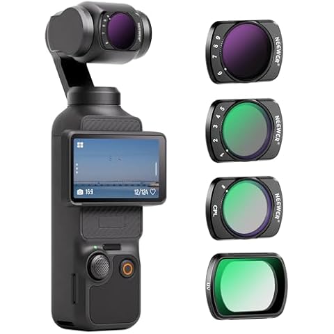 NEEWER Magnetic ND&UV&CPL Filter Set for OSMO Pocket 3 Cover