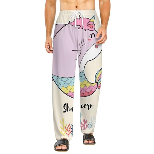 Pantalon long vêtements de nuit licorne requin pour stopper l'inconfort