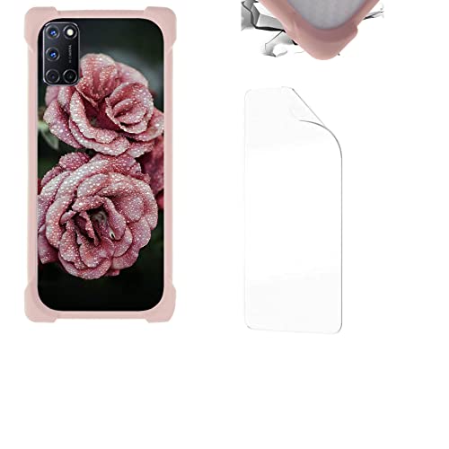Aroepurt Cover per Oppo A72 Custodia Compatibile con Oppo A72 Cover Case Custodia Backplane per PC + Cornice Morbida in Silicone KA-HEI12