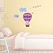 Adesivi da parete in mongolfiera Peppa Pig (dimensione normale) | Gamma ufficiale di adesivi da parete Peppa Pig