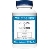 The Vitamin Shoppe Choline Inositol 500MG, Once Daily Supplement for Fat Metabolism Brain Health...