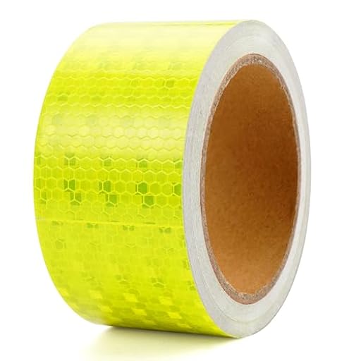 Cinta Reflectante Amarilla, 5cm x 10m Cinta Reflectante Adhesiva, Cintas Reflectant de Seguridad, Cintas de Marcado de Advertencia de Seguridad para Vehículos de Emergencia | Ya disponible en tu tienda friki favorita! En mundofriki.es!