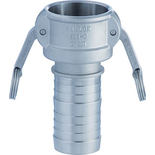 トヨックス(TOYOX) カムロック カプラー ホースシャンク 633-C-1-1/2-SST 工場設備配管・各種機械組込用 1-1/2インチ ステンレススチール
