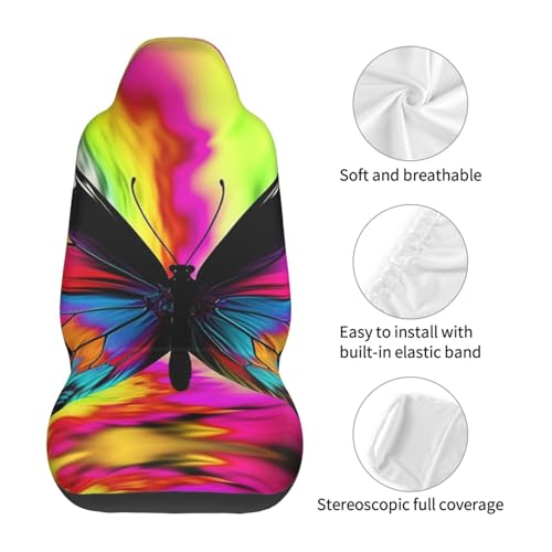 Housse de siège voiture universelle imperméable papillon - 7