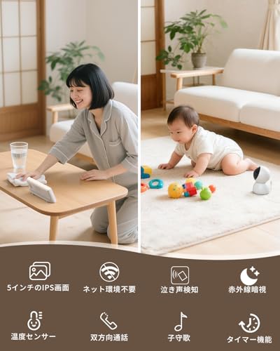 ieGeek ベビーモニター VB819 の商品画像 8