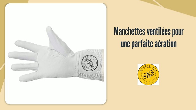 Gants D'Apiculteur En Cuir De Chèvre - Protection Anti-Piqûres Avec Manches Longues (Taille L)
