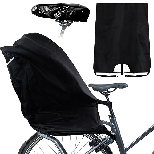 Regenschutz Fahrradsitz Kinder 2 Stück Abdeckung Kinderfahrradsitz mit...