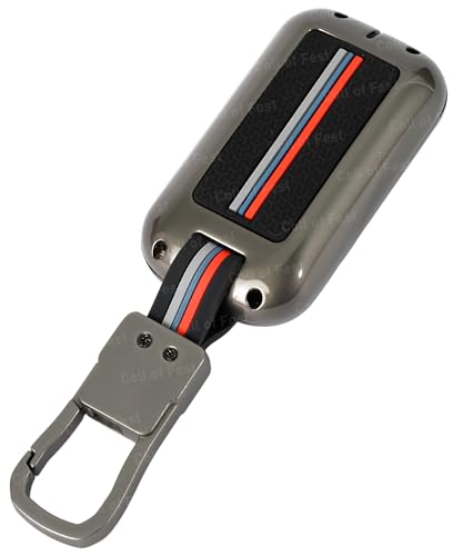 Image of Coll of Fest Metal Silicon Key Cover Compatible with Maruti Suzuki & Toyota, Baleno, Swift, Dzire, Brezza, Fronx, Grand Vitara, XL6, Ertiga Celerio, Ignis, Glanza, Hyryder Rumion 2 Button