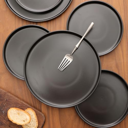 Stone-Lain-Celina-Stoneware-24-Piece-Round-Dinnerware-Set-Black