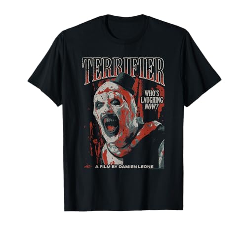 Terrifier Distressed Art the Clown Red Tone Poster Horror T-Shirt