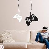 FlyWallD Game Wall Decal Boys Gamer Room Gaming Decals Bedroom Decor Video Game Controller Vinyl Art...