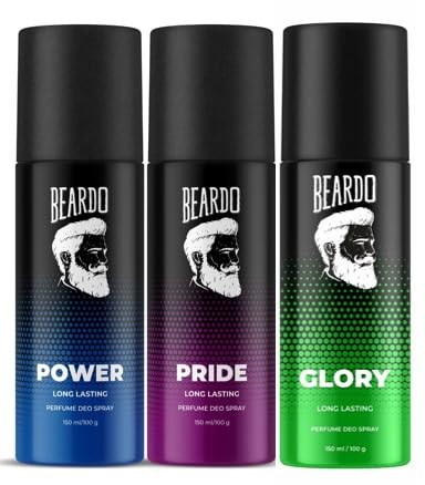 Beardo Pride Perfume Deo Spray 150ml, Glory Perfume Deo Spray 150ml, Power Perfume Deo Spray 150ml (Set of 3)-picture-14