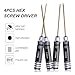 HobbyPark 1.5mm 2.0mm 2.5mm 3.0mm Hex Screw Driver Set Titanium Hexagon Screwdriver Wrench Tool Kit for RC Multi-Axis FPV Racing Drone RC Quadcopter Helicopter RC Car Models, 4PCS