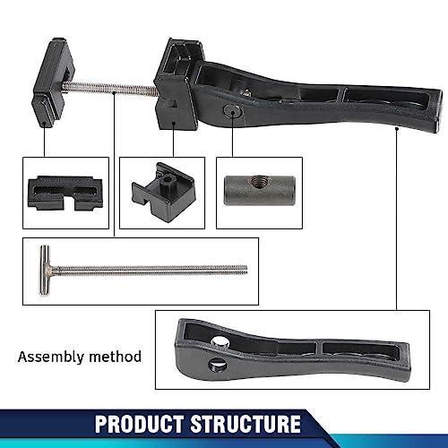 image for PIT66 Universal Rear/Front Clamp for Hard Tri-Fold Tonneau Cover Repla