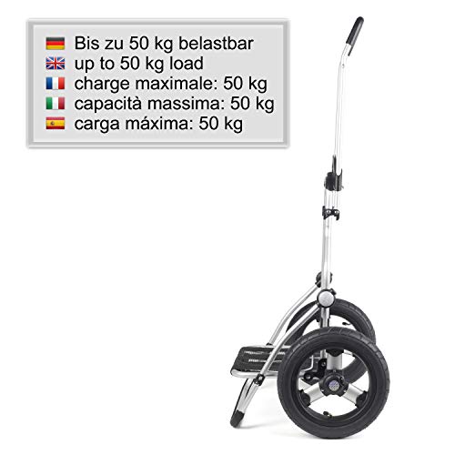 ANDERSEN Einkaufstrolley - Royal Shopper 360° Mole 8 41 L Einkaufsroller, Segelstoff, upcycling, Aluminium, klappbar, luftbereiftes Kugellagerrad – Bild 6