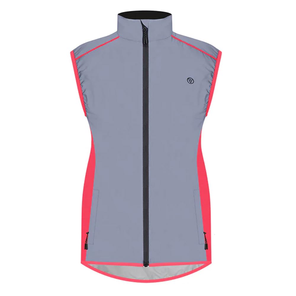 Proviz Women's Coral Active Reflective Gilet - Reflect360 Cycling Vest, Windproof, Water-Resistant, Hi Vis Running Gilet For