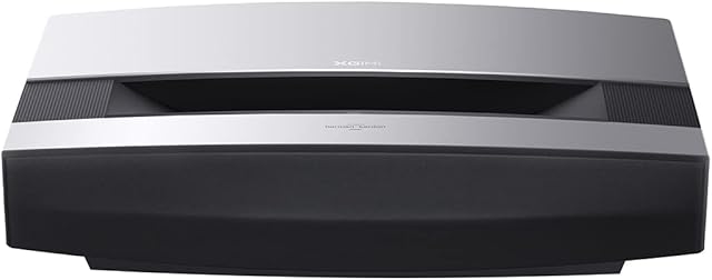 XGIMI Aura 4K UHD Ultra Short Throw Projector for Home Theater I 2400 ANSI Lumens HDR10 Integrated 60W Harman Kardon Speaker I Android TV 10.0 I Wireless Casting