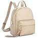 Price comparison product image Backpack Purse for Women, Manificent Small PU Leather Backpack for Women Fashion Waterproof Cute Purse Backpack with Tassel, Dark Beige