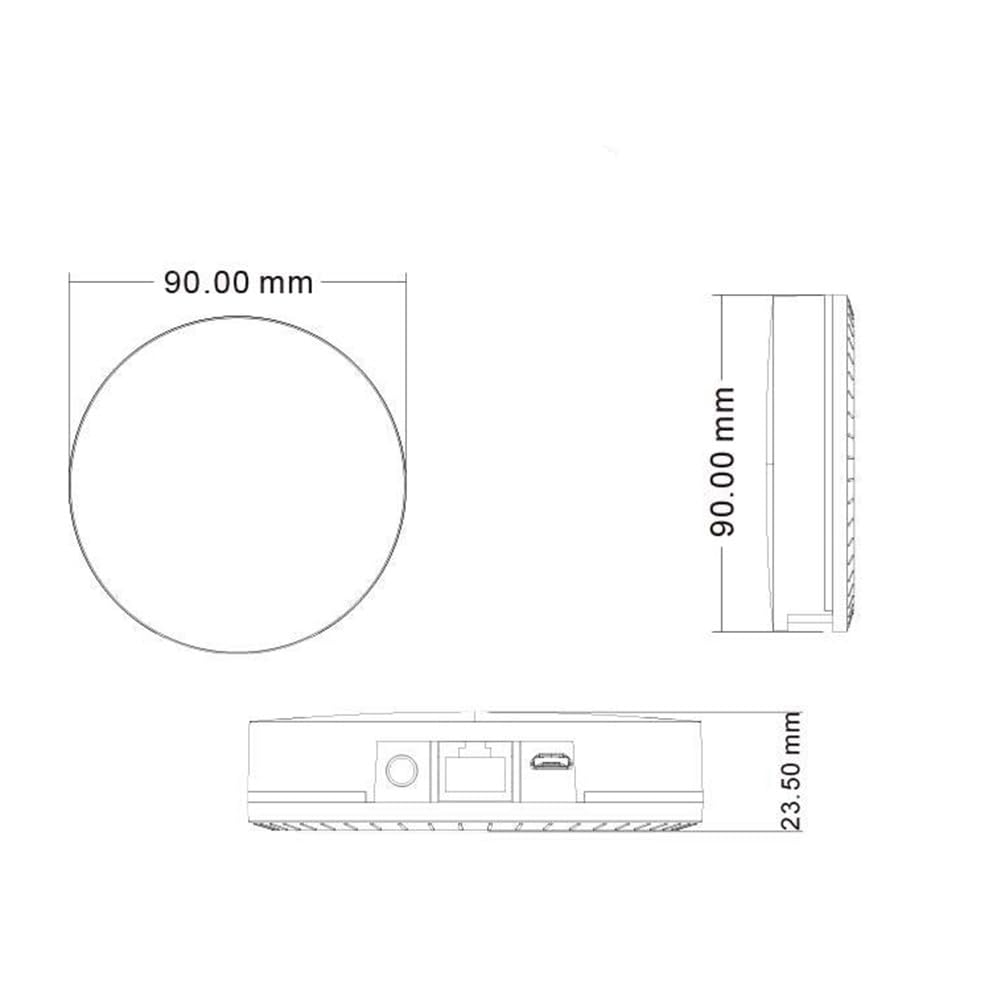 Tuya Zigbee Gateway Zigbee 3.0 Hub con de Cable de Red ConexióN por Cable Productos Smart Life Control Control de Voz