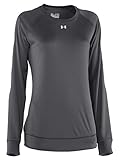 Under Armour Women's Travel Team Long Sleeve Shirt, Graphite (040)/White, X-Small