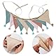 1PCS Wimpelkette Kinderzimmer, Wimpelkette Musselin, Hausbett Dekoration, Wanddeko Kinderzimmer, Kinderzimmer Deko Junge Mädchen, Babyzimmer Deko