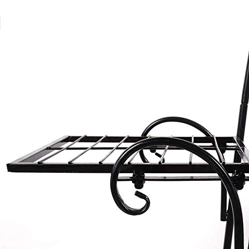 JY&WIN Supporto da Giardino, Supporto per Piante, Supporto per vasi da Fiori a più Livelli, mensole per Fiori, Supporto per Piante da Fiori in Ferro, Supporto per Fiori per Piante 76x23x73cm (30x9x - Image 4