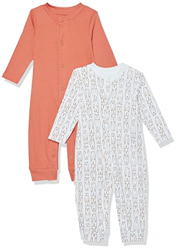 Image of Amazon Essentials Unisex Babies' Organic Cotton Footless Coverall (Previously Amazon Aware), Pack of 2