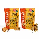New Too Good Gourmet Low Carb Keto Snack | 2 Pack Peanut Butter Flavor Sugar Free Cookies | Perfectly Baked | Gluten-Free | Grain-Free Keto Cookies | Zero Sugar Snacks