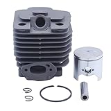 El paquete incluye: CVAADV Kit de montaje de pistón de cilindro de 39 mm compatible con motosierra Zenoah Komatsu G3800 SUMO SML348CHN de 38 CC. Piezas de Motosierra.