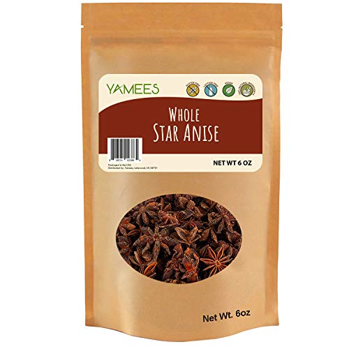 Yamees Cinnamon Sticks - Star Anise - Bulk Spices – 2 Pack of 6 Ounces Each