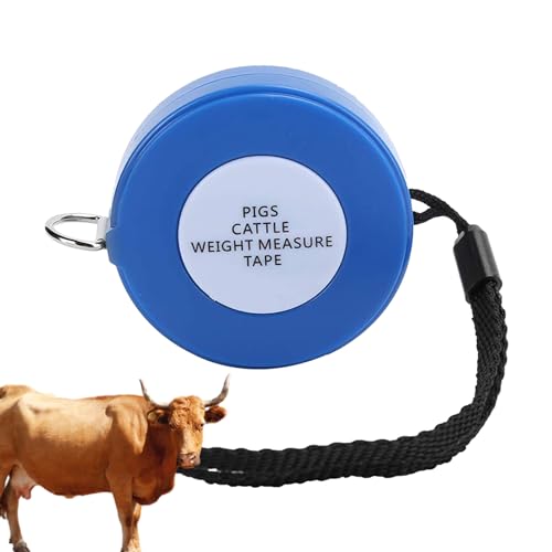 Tedious Cinta de Peso para Caballos,Cinta métrica de Peso - Cinta métrica para Peso de Cerdos - Cinta métrica retráctil Profesional para Peso y Altura, Cinta de Peso para Cerdos, Ganado, Cabras,