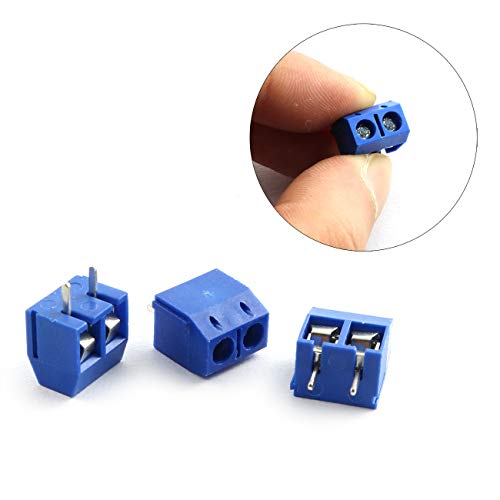 Zyamy 50Pcs Kf301-2P/3P Pcb Panel Mount Screw Terminal Block Connector(30Pcs 2-Pin+20Pcs 3-Pin) #TOP1