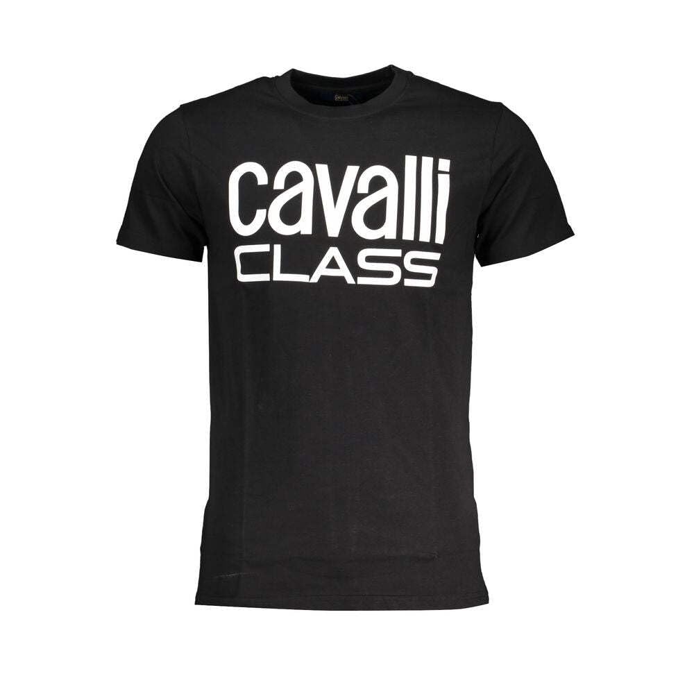 Roberto Cavalli Men's Black Cavalli Class Bold White Logo T-Shirt - Size 42