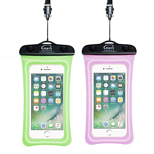 PSHYX 081 Universal 100 Feet Waterproof Phone Pouch Waterproof Bag with Floating Circle