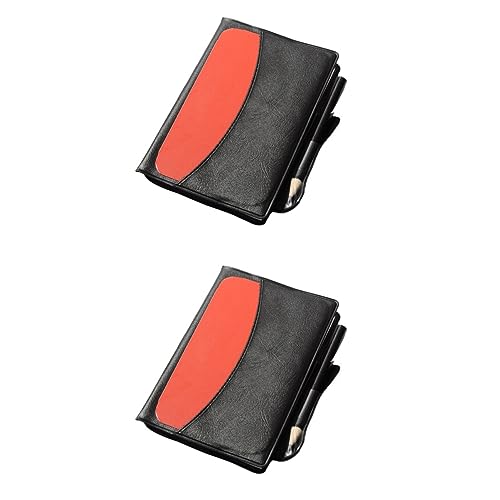GALPADA Kit árbitro fútbol 2 silbatos con tarjetas y libreta miniatura 1