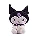 MUSWEET Juguetes de Peluche de la Felpa Suave Sanrio Kuromi Felpa Juguetes de Peluche Animado Suave del Juguete Figura de acción de los niños cumpleaños de la Navidad Regalo for los niños