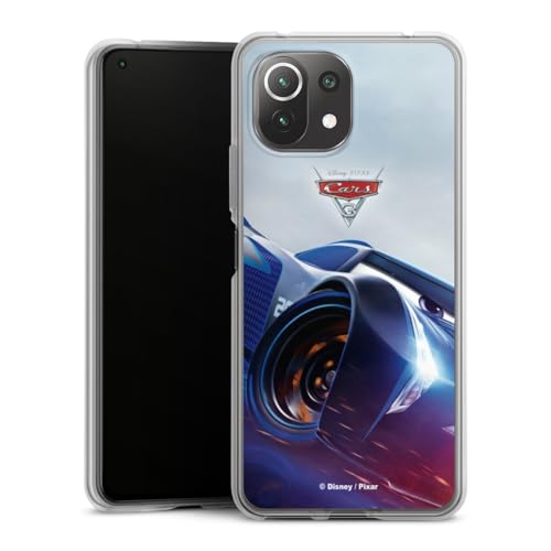 Custodia di silicone compatibile con Xiaomi Mi 11 Lite 5G NE Custodia trasparente Cover per smartphone trasparente Disney Pixar Jackson Storm Cars