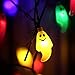 Joomer Ghost 30 LED 8 Modes Halloween Solar String Lights, Multicolor