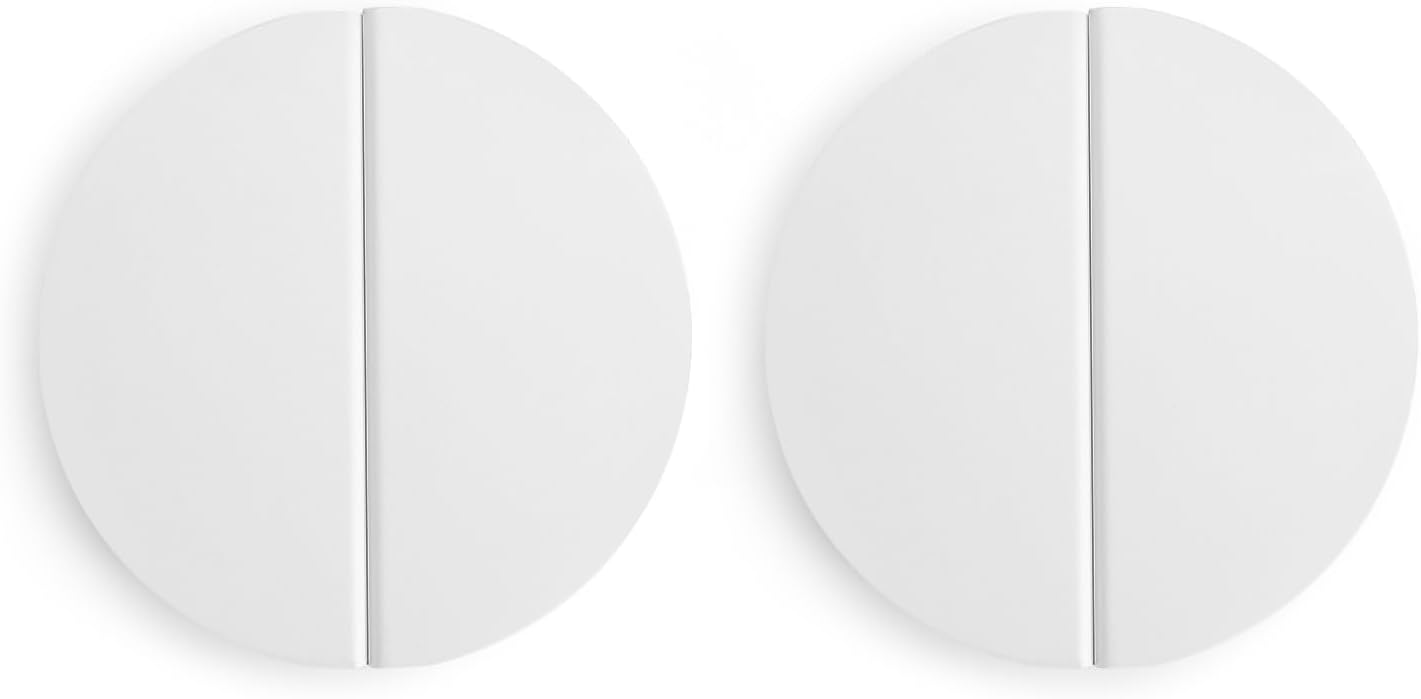 Gold 2-1/2 inch Drawer Pulls,12 pcs (6 Pairs) Half Round Brushed Brass Half Moon Cabinet Pull Handles Semicircle Knobs with Screws for Kitchen Cupboard Bedroom Furniture Door