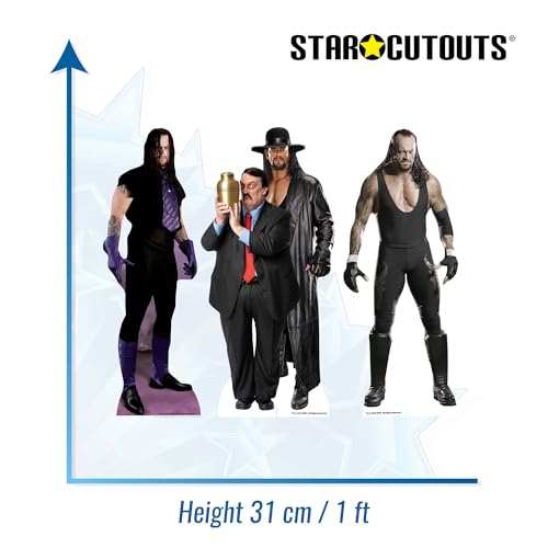 SC4581 WWE The Undertaker Three Shelf Top Cardboard Cut Outs Height 31cm, Ideal for WWE Theme Parties, Birthdays & Fans - Image 3