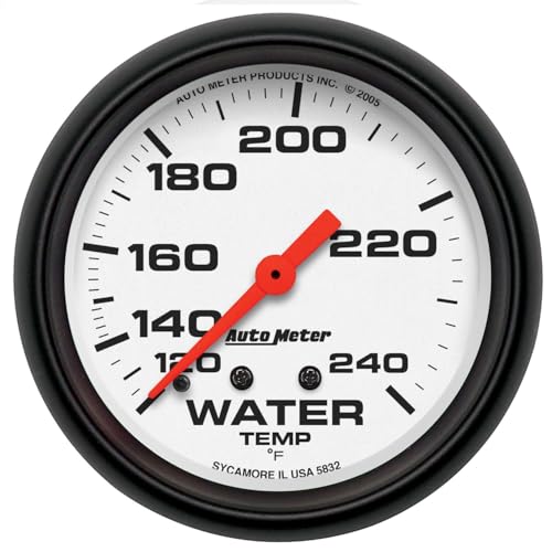 Image of Auto Meter 5832 Phantom Mechanical Water Temperature Gauge