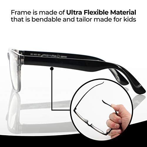 Image of GALVANOX Ava & Ethan Blue Light Glasses for Kids, Blue Light Blocking for Computer /Gaming (Ages 3-12)