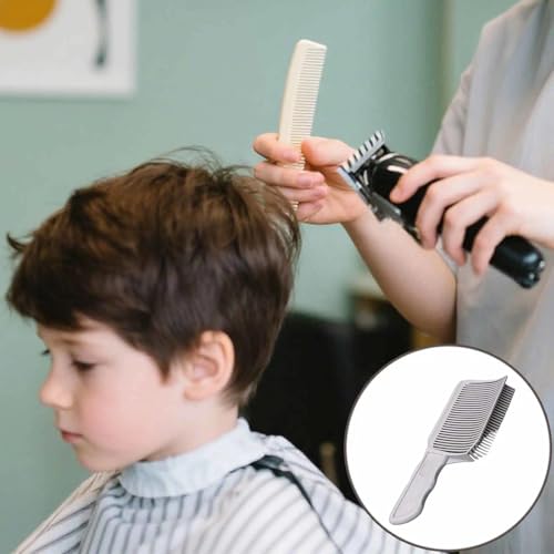 3 Verstellbarer Fade Comb, Fade Combs Curved, Fade Comb und Silikon Haarschneideschablone, Haarschneidewerkzeug Ideal für Selbsthaarschnitte