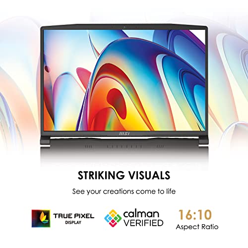 Msi Creator M16 16" Content Creation Laptop: Intel Core I7-12650H Rtx 3060 32Gb 1Tb Nvme Ssd, Qhd+ 16:10 60Hz 100% Dci-P3, 180-Degree Lay-Flat, Cooler Boost Trinity+, Win 11 Home: Black A12Uev-468 #TOP3