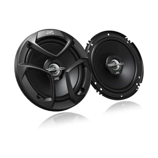 JVC CS-J620 300W 6.5" CS Series 2-Way Coaxial Car Speakers, Set of 2