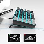 MageGee Portable 60% Mechanical Gaming Keyboard, MK-Box LED Backlit Compact 68 Keys Mini Wired Office Keyboard with Red Switch for Windows Laptop PC Mac - Black/Grey - Image 4