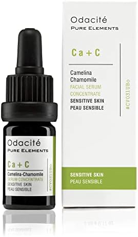 Odacité Anti Aging Serum Concentrate with Camelina + Chamomile, For Sensitive Skin Glow - Lightweight and Hydrating Facial Oil for Redness, Sensitivity & Irritation - 0.17 fl. oz
